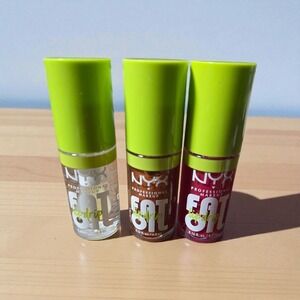 NYX Professional Makeup Fat Oil Lip Drip Gloss Trio 3 Shades 0.16fl oz Each